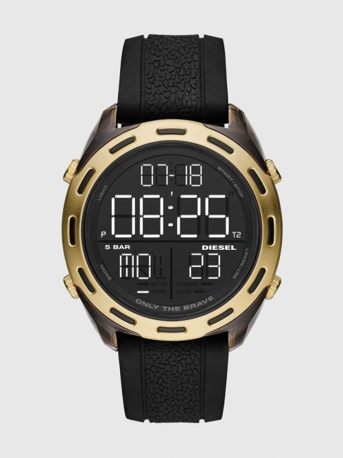 Reloj Crusher digital con correa en silicona negra